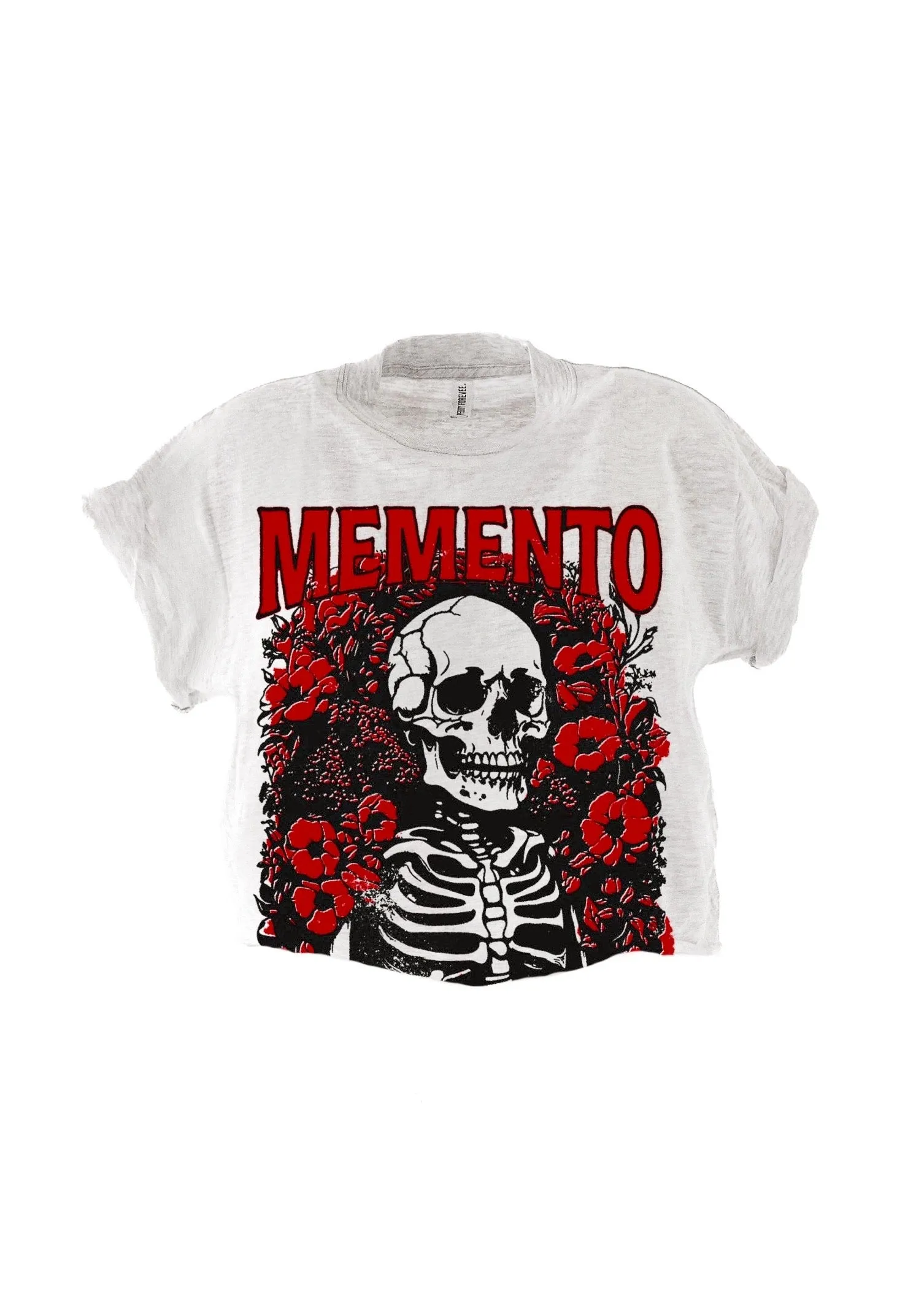 CROPPED MEMENTO MORI GRAPHIC TEE