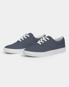 Dark Blue Women's Canvas Sneakers | Women's | Dark Pale Pastel Blue | C30M15Y0K80