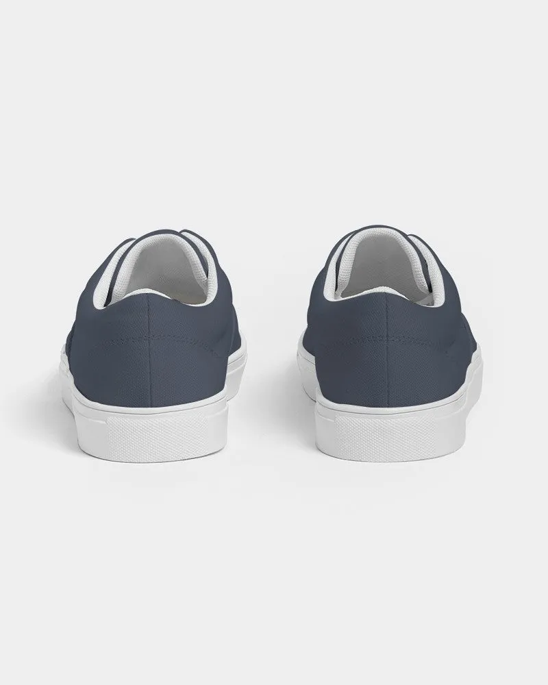 Dark Blue Women's Canvas Sneakers | Women's | Dark Pale Pastel Blue | C30M15Y0K80