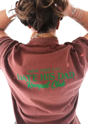 DATE HIS DAD BLEACHED OUT SIDE SLIT TEE