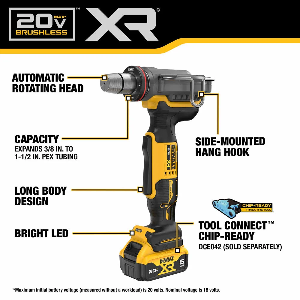DeWalt DCE410P1 20V MAX* XR 1-1/2" PEX Expander Kit