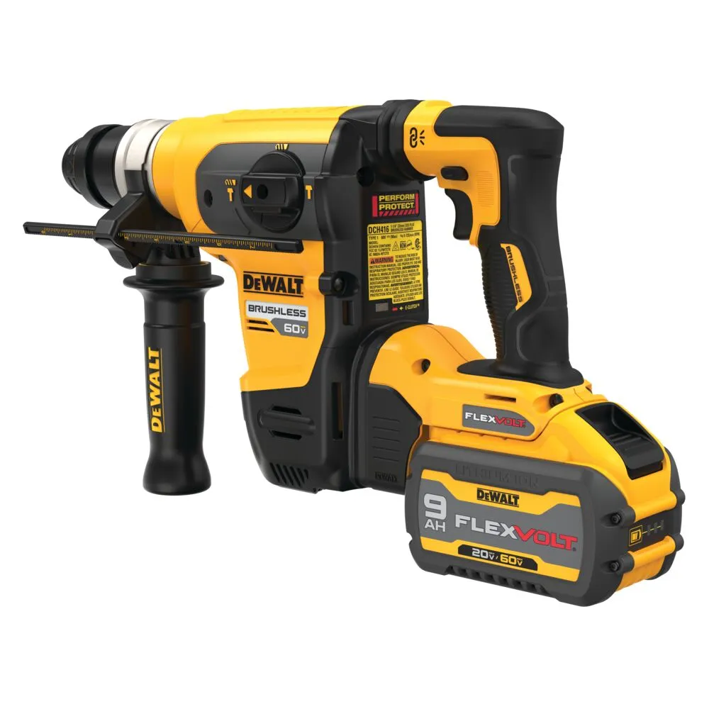 DeWalt DCH416X2 60V Max* 1-1/4" Brushless SDS Plus Rotary Hammer