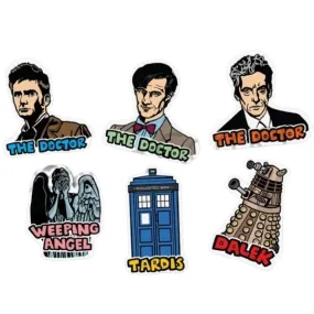 Doctor Who Sticker 6 Pack