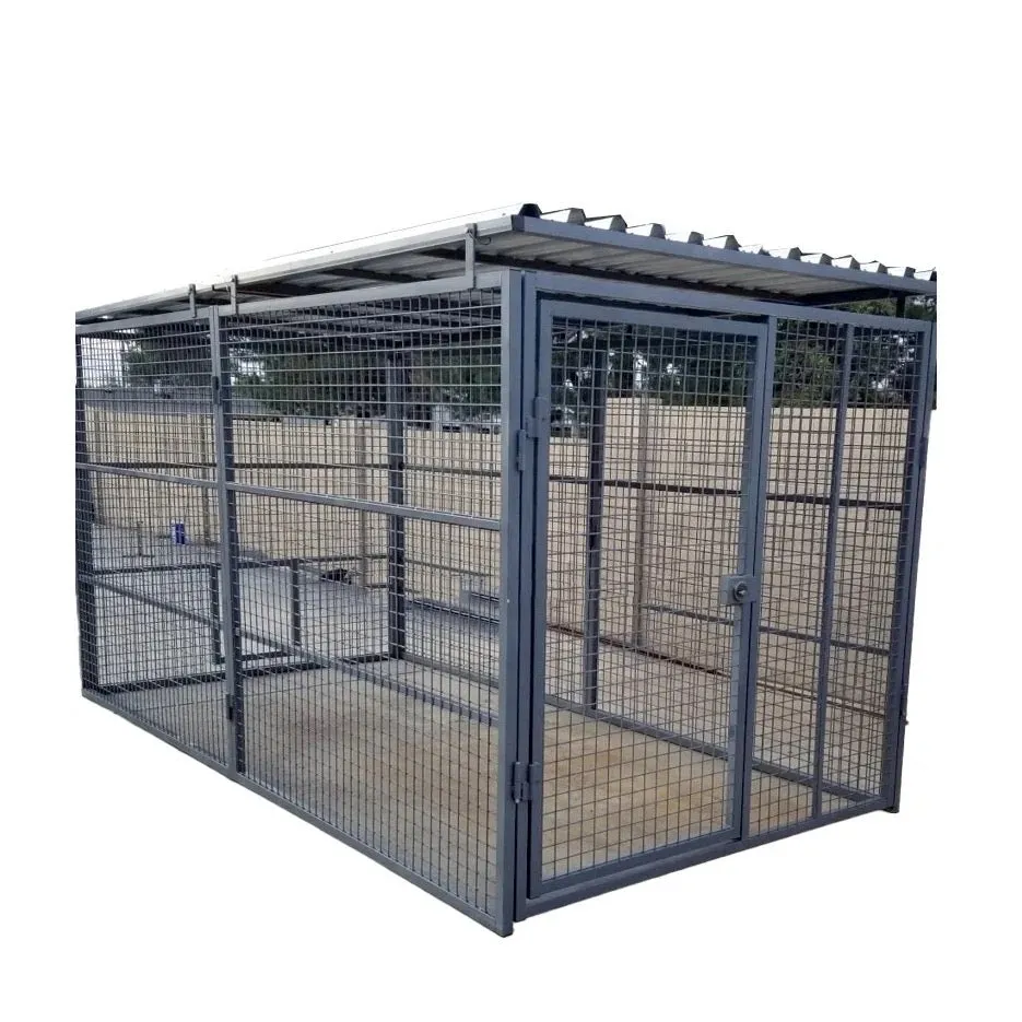 Dog Kennel Extension Run to match MAIN UNIT Open Mesh Wire   Indestructible safe secure Yard Enclosure Shelter w/Roof ‘Seriously Strong’ ESL85 yrs