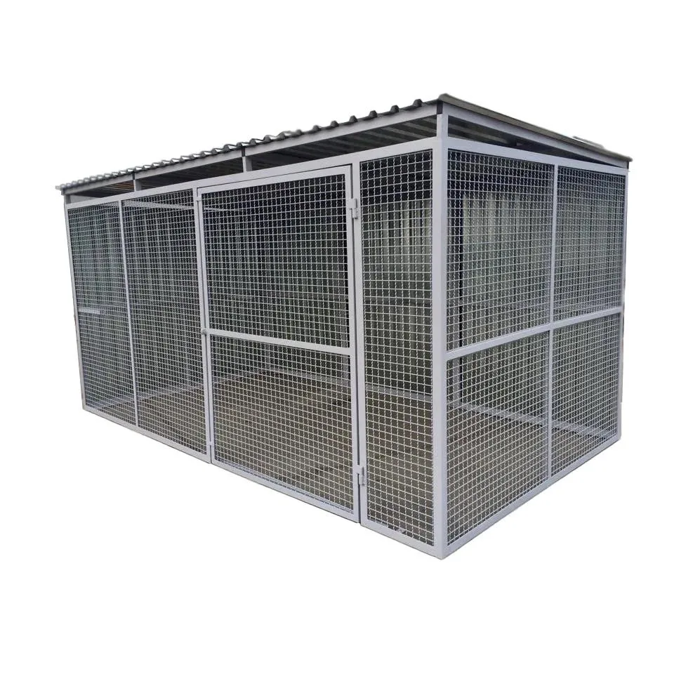 Dog Kennel Extension Run to match MAIN UNIT Open Mesh Wire   Indestructible safe secure Yard Enclosure Shelter w/Roof ‘Seriously Strong’ ESL85 yrs