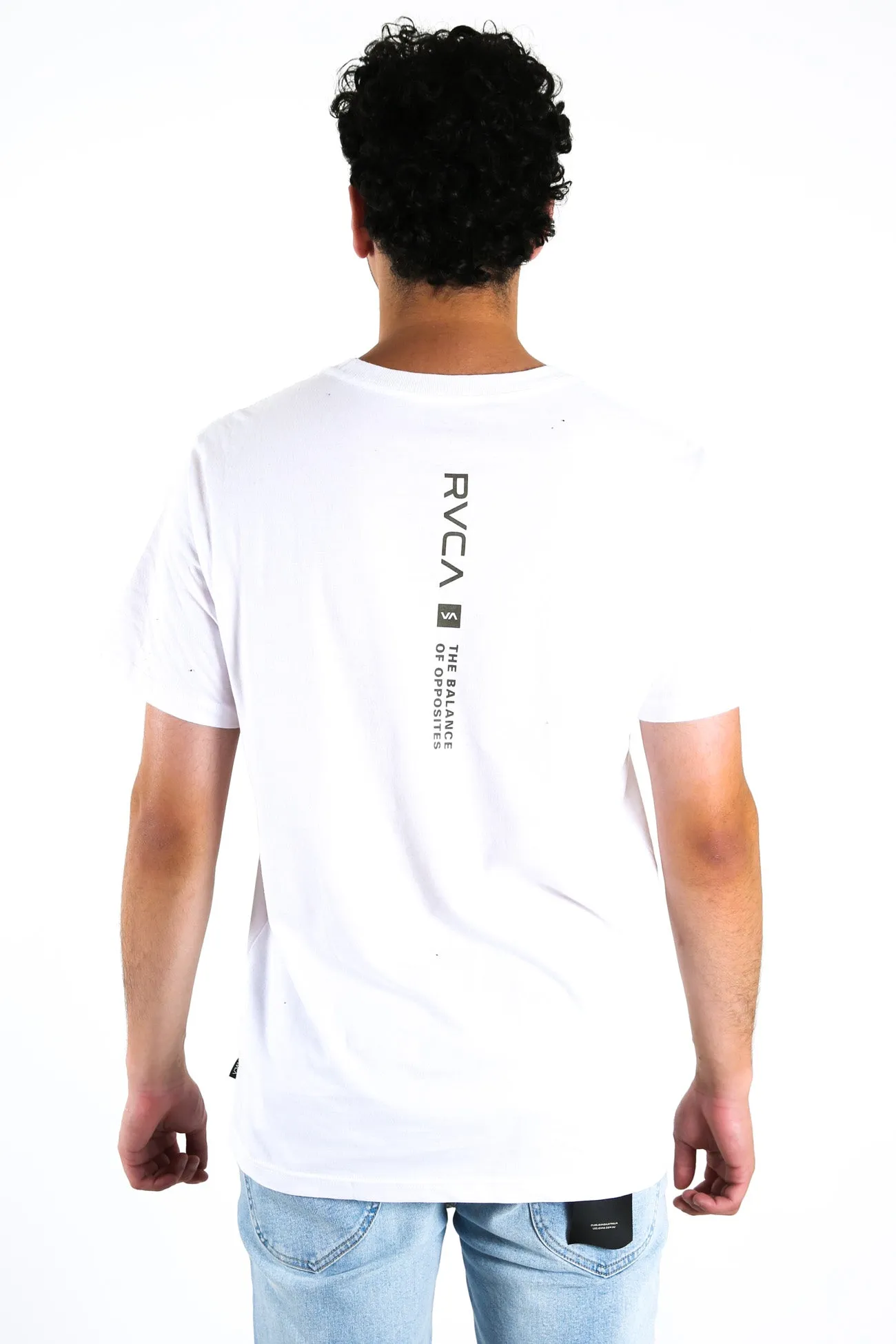Down The Spine Short Sleeve Tee White