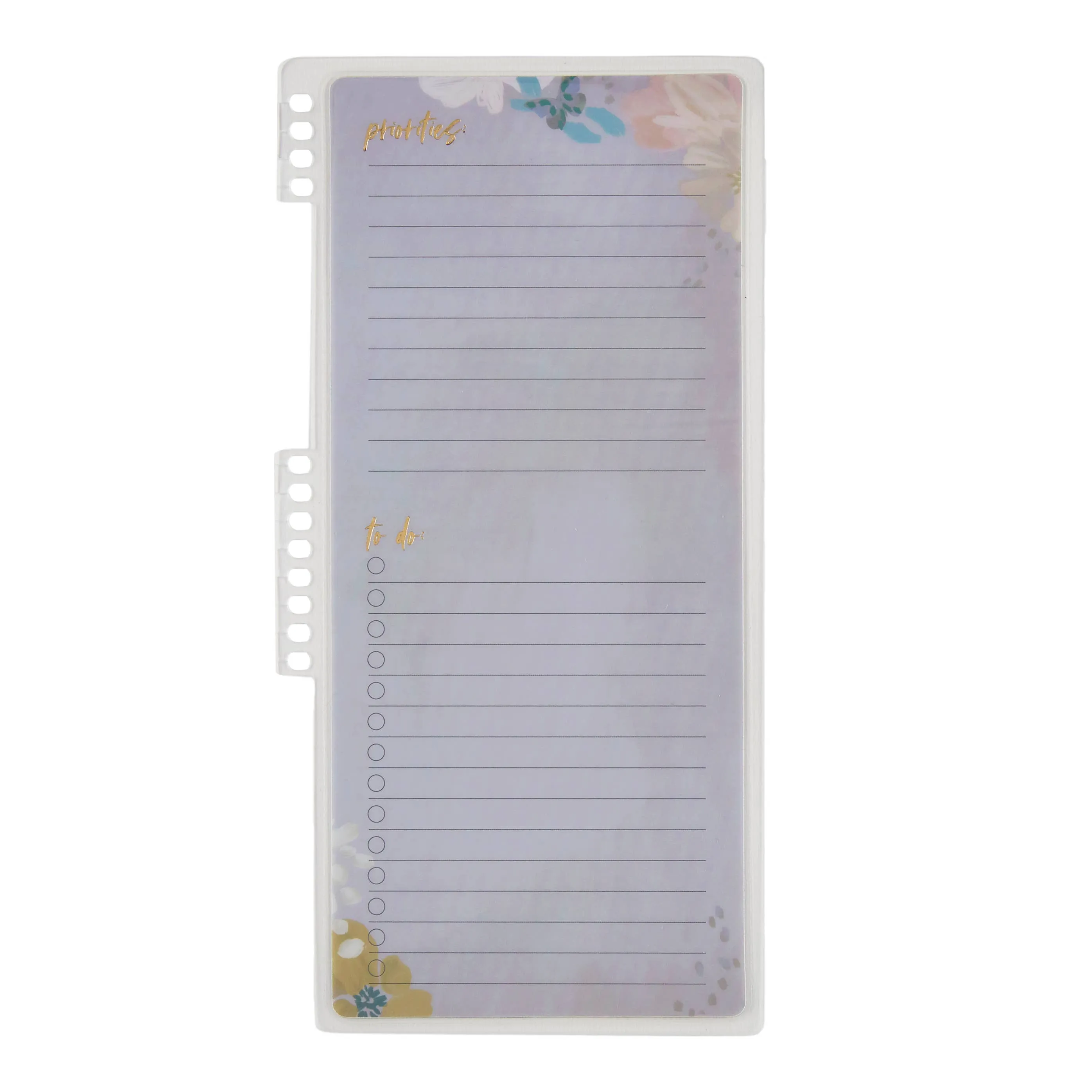 Erin Condren Bold Blooms To-Do List Dashboard - Snap-In