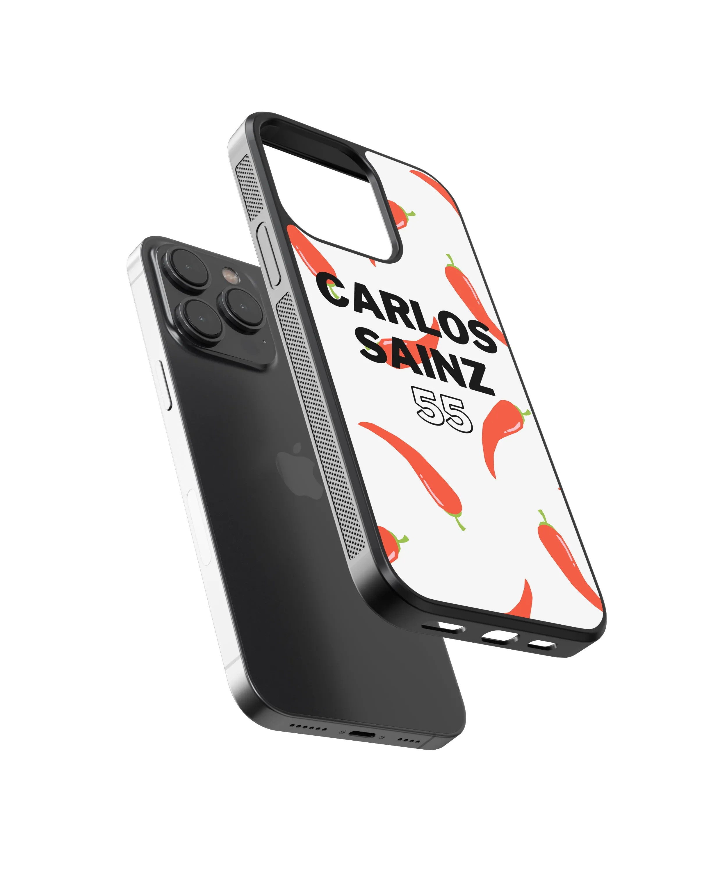 F1 Carlos Sainz Pop Culture Glass Phone Case
