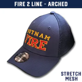 Fire 2 Line Arched Custom Hat - New Era Stretch