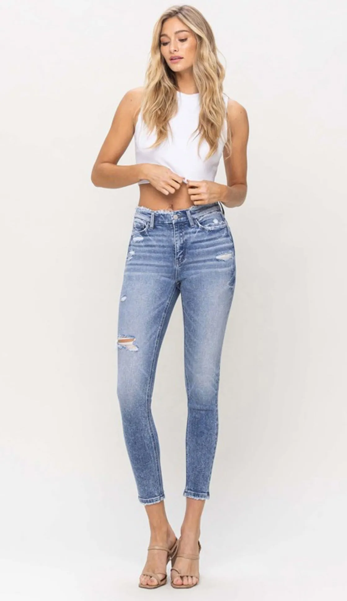 Flying Monkey Revive High Rise Ankle Skinny Stretch Jean