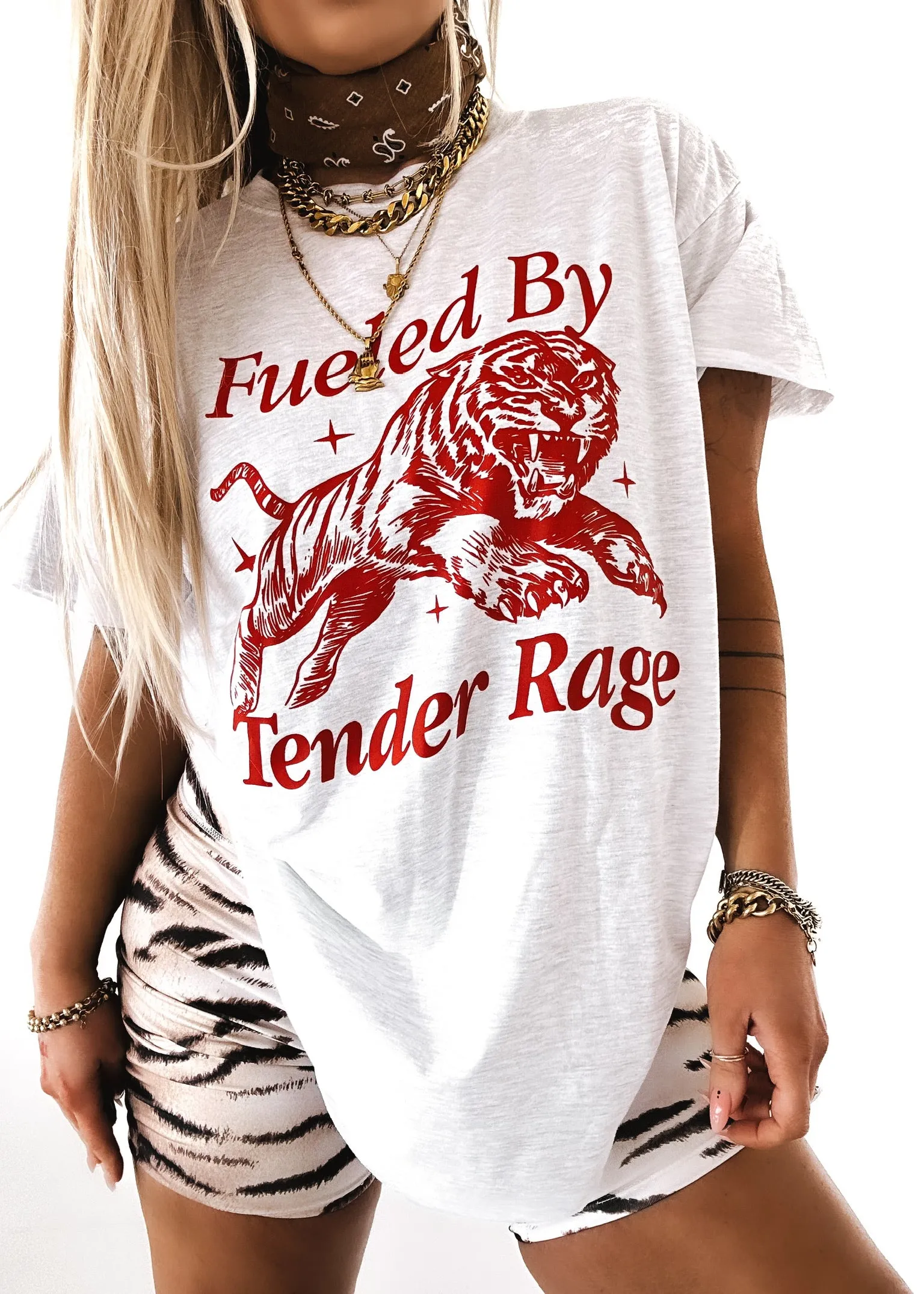 FUELED BY TENDER RAGE SIDE SLIT TEE