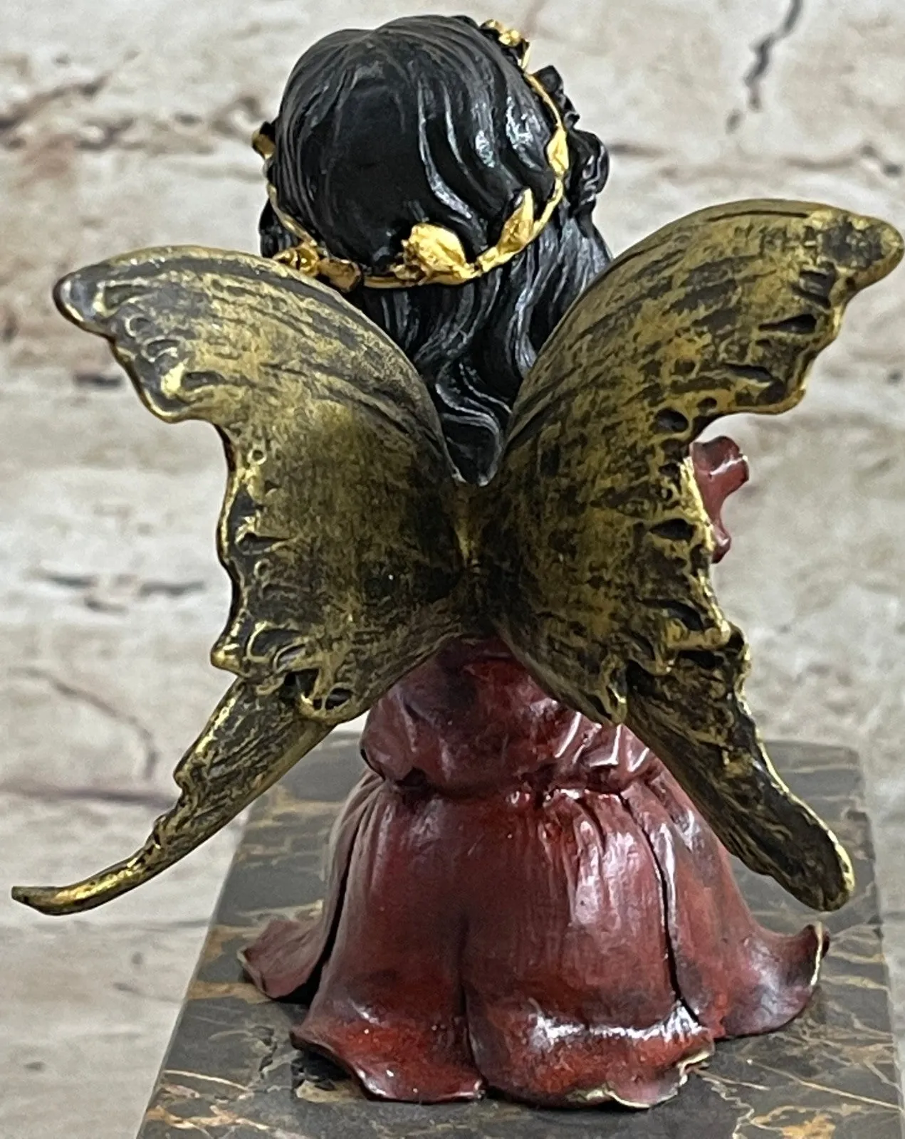 GENUINE BRONZE SCULPTURE ART NOUVEAU ANGEL STATUE HOT CAST MYTHICAL FIGURE SALE