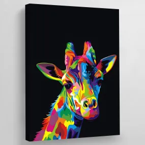Giraffe Pop Art Canvas