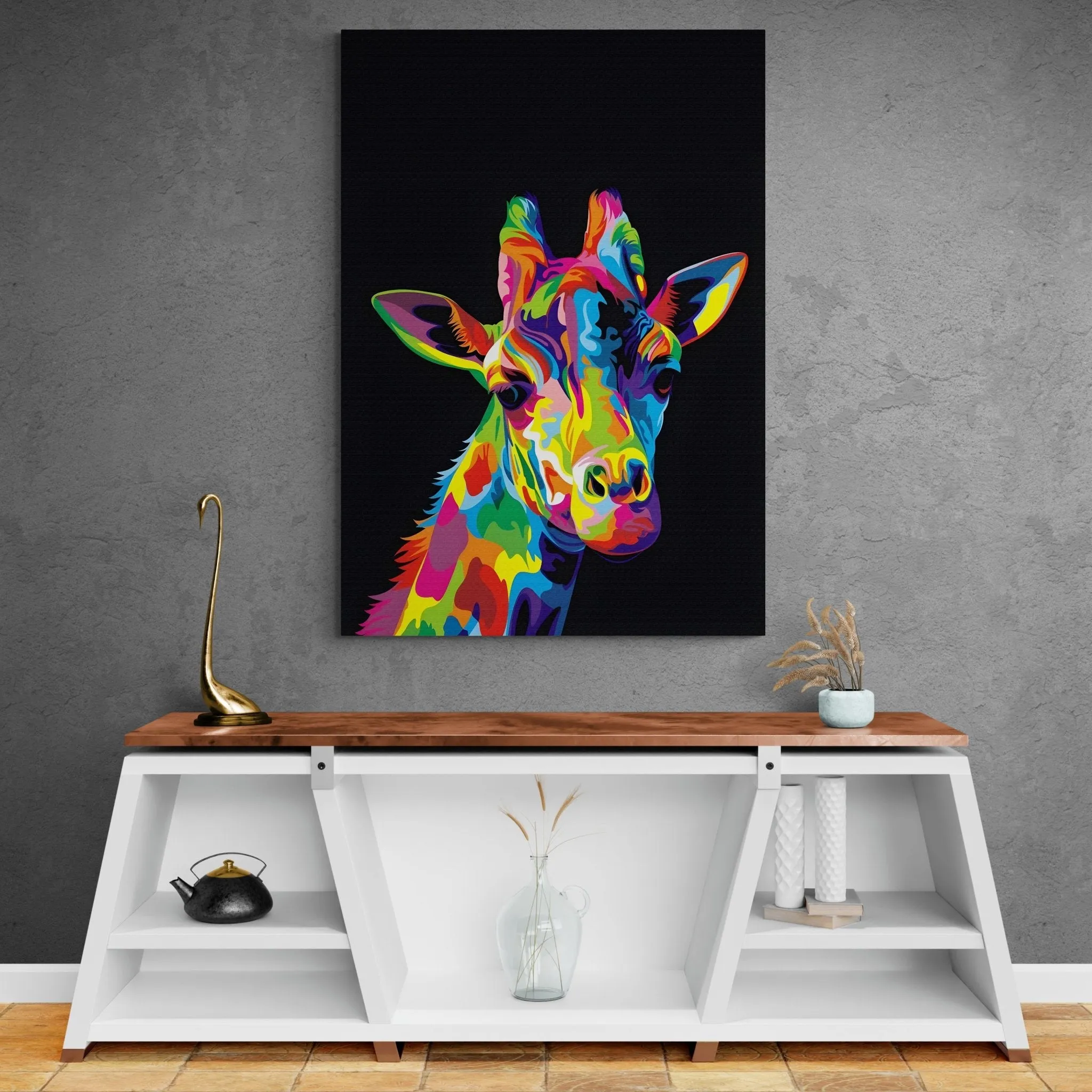 Giraffe Pop Art Canvas