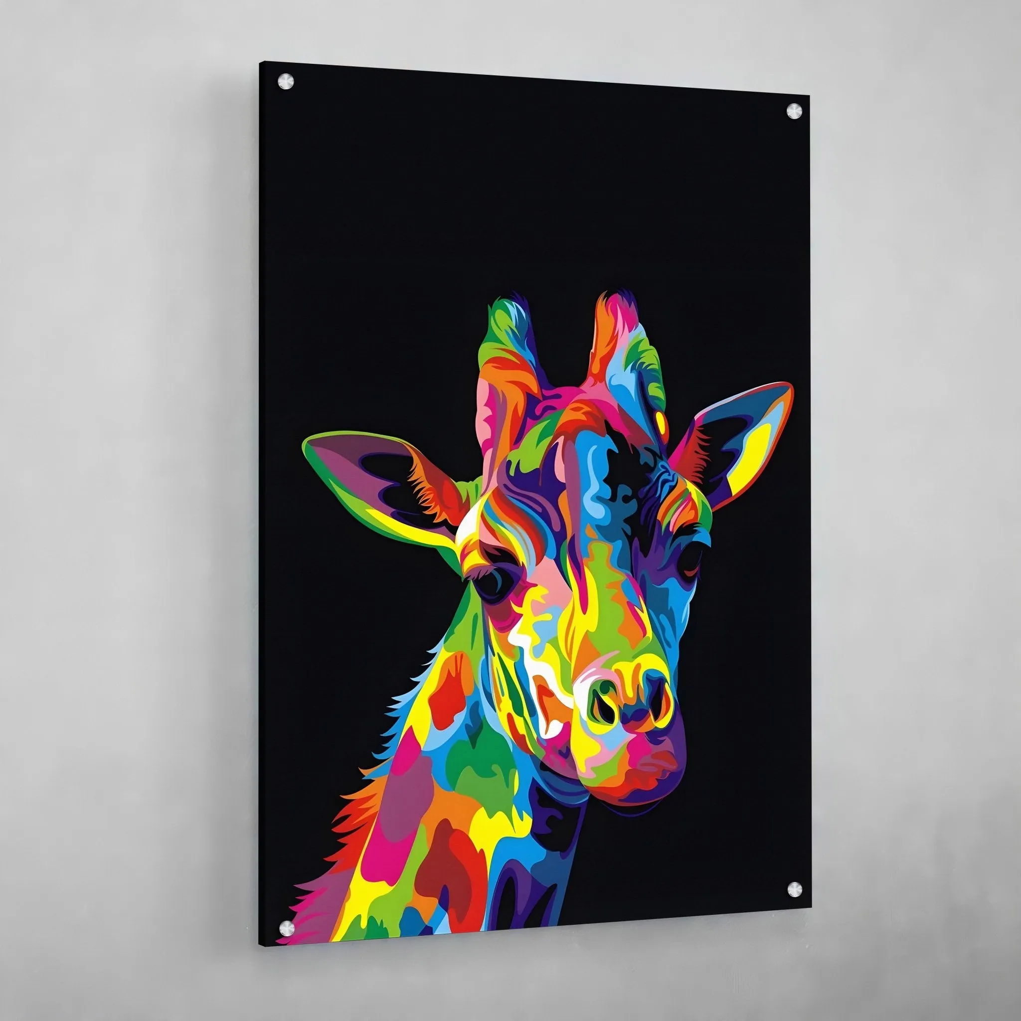 Giraffe Pop Art Canvas
