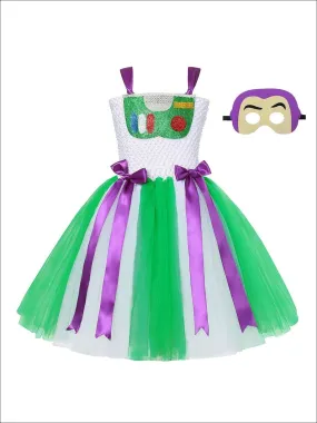 Girls Toy Story 4 Inspired Buzz Lightyear Tutu Halloween Costume