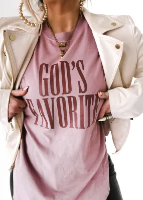 GOD'S FAVORITE SIDE SLIT TEE