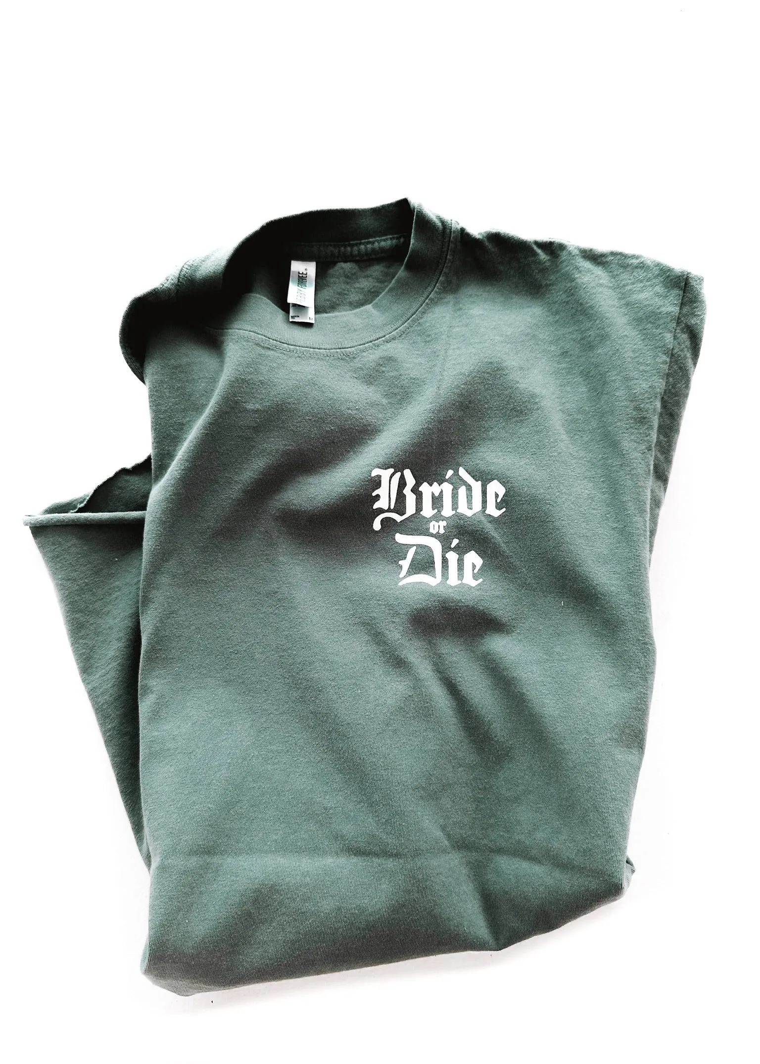 GOTHIC BRIDE OR DIE SIDE SLIT TEE
