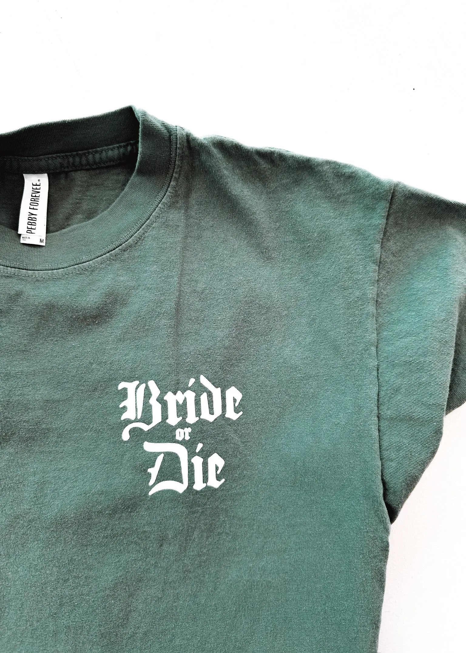 GOTHIC BRIDE OR DIE SIDE SLIT TEE