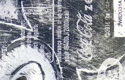 Hand Signed PRINT - BASHFUL MICKEY on COKE ZERO can