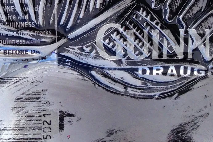 Hand Signed Print by Chris Duncan, ALIEN on Guinness Can