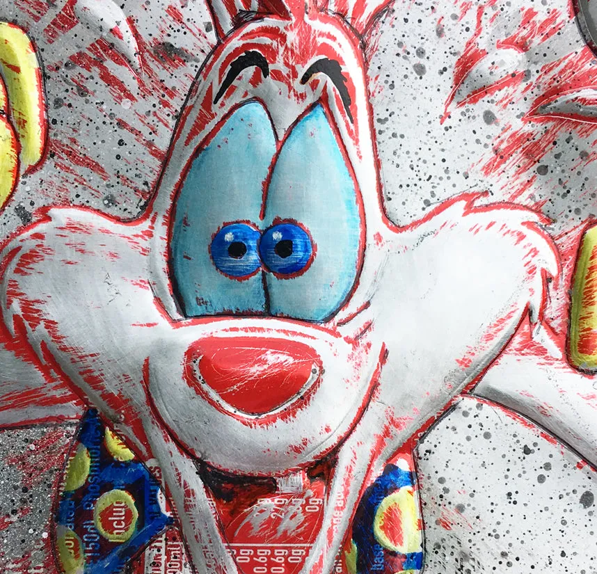 Hand Signed Print - By Chris Duncan - ROGER RABBIT on COKE