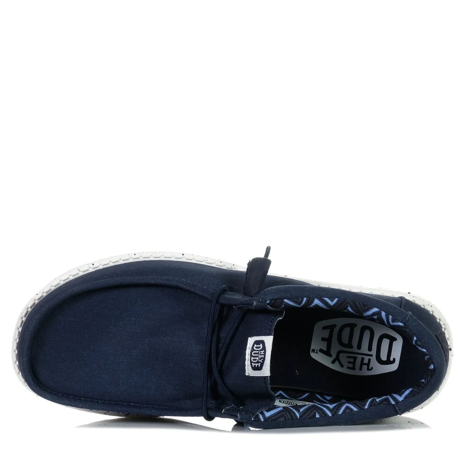 Hey Dude Mens Wally Stretch Canvas Navy
