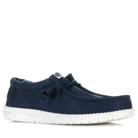 Hey Dude Mens Wally Stretch Canvas Navy