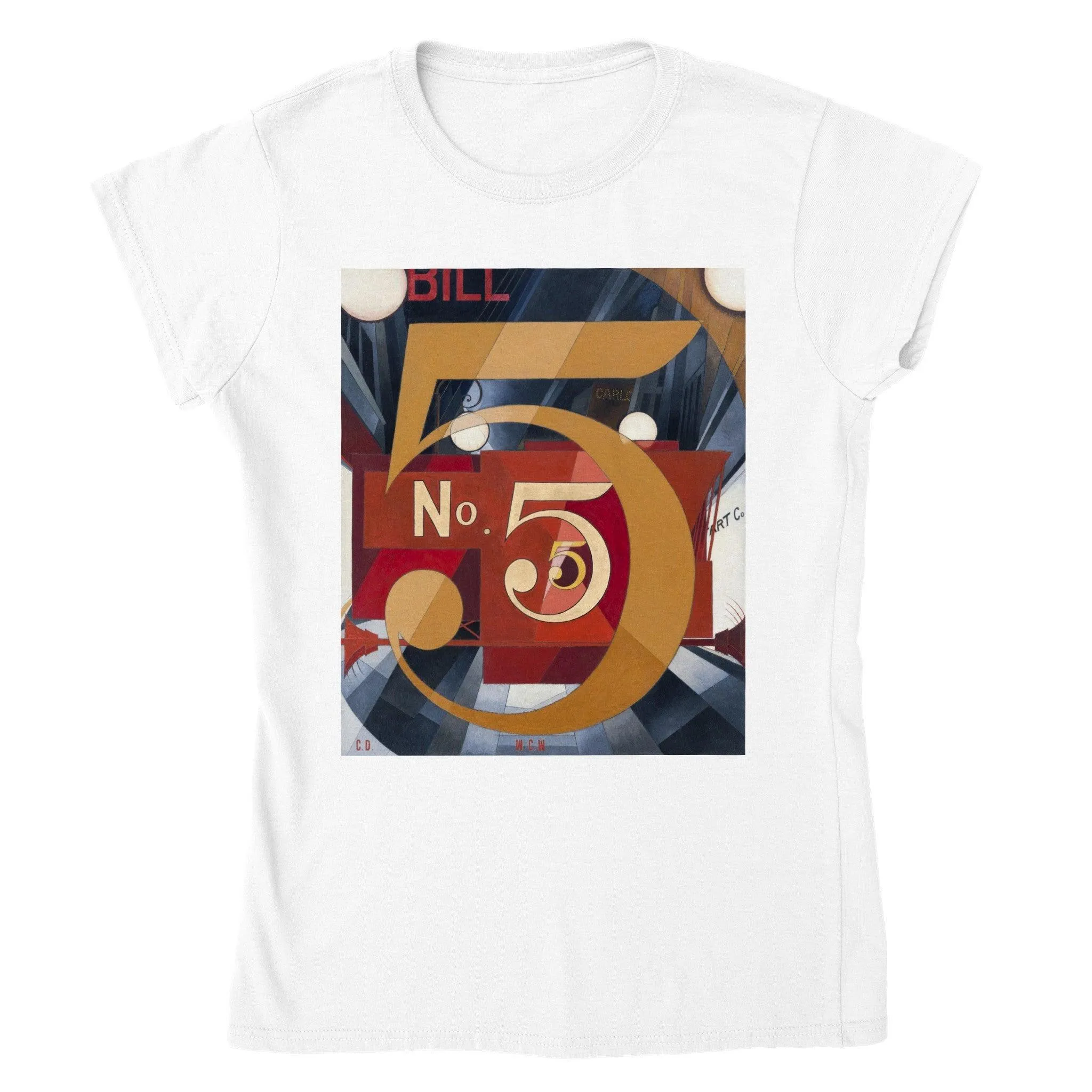 I Saw the Figure 5 in Gold by Charles Demuth T-shirt