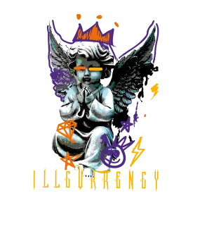 J Balvin x Air Jordan 3 Rio Black T-Shirt (Graffiti Angel)