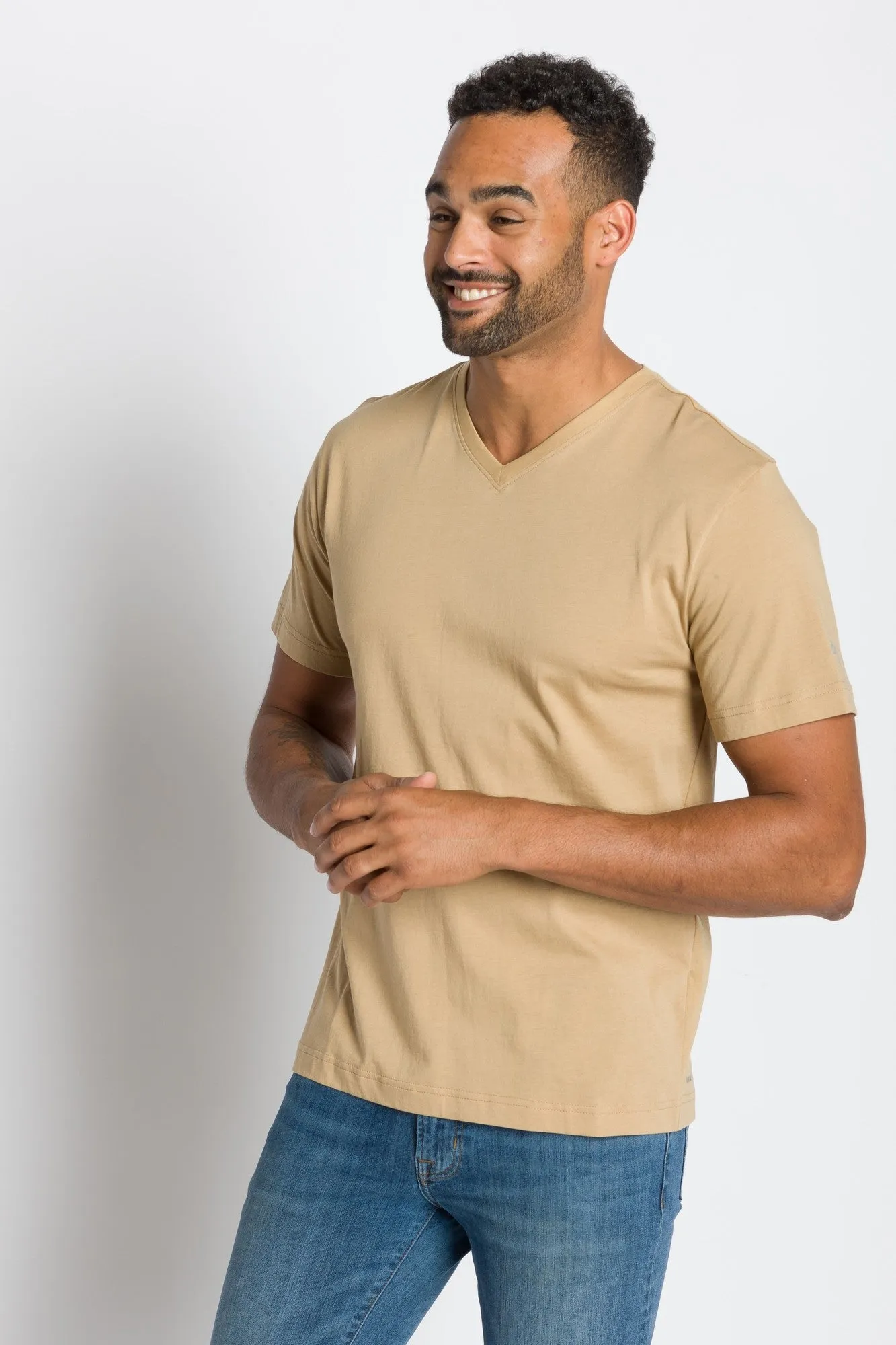 Jamison | Men's Anti-Stain V-neck Tee