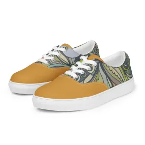 Jana Mix Lace Up Canvas Sneakers