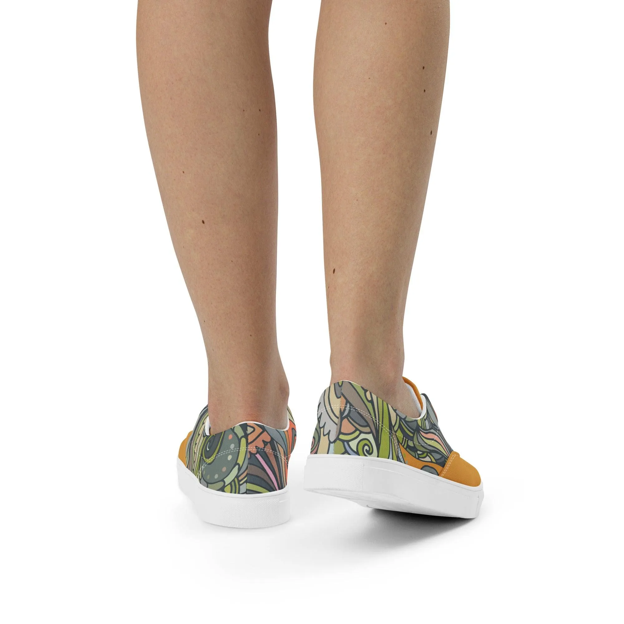Jana Mix Lace Up Canvas Sneakers