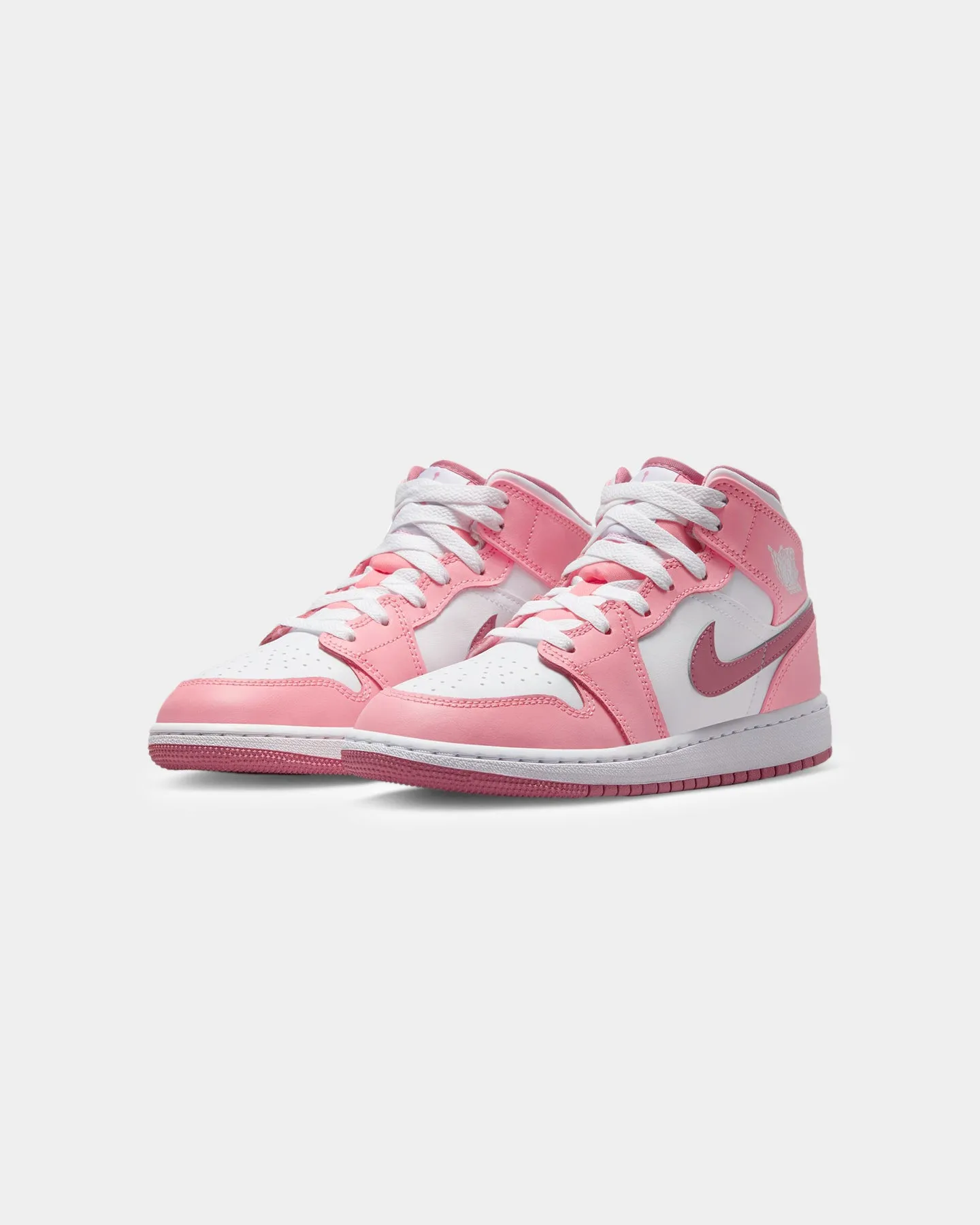 Jordan Kids' Air Jordan 1 Mid (GS) "Valentine's Day" Coral Chalk/Sail