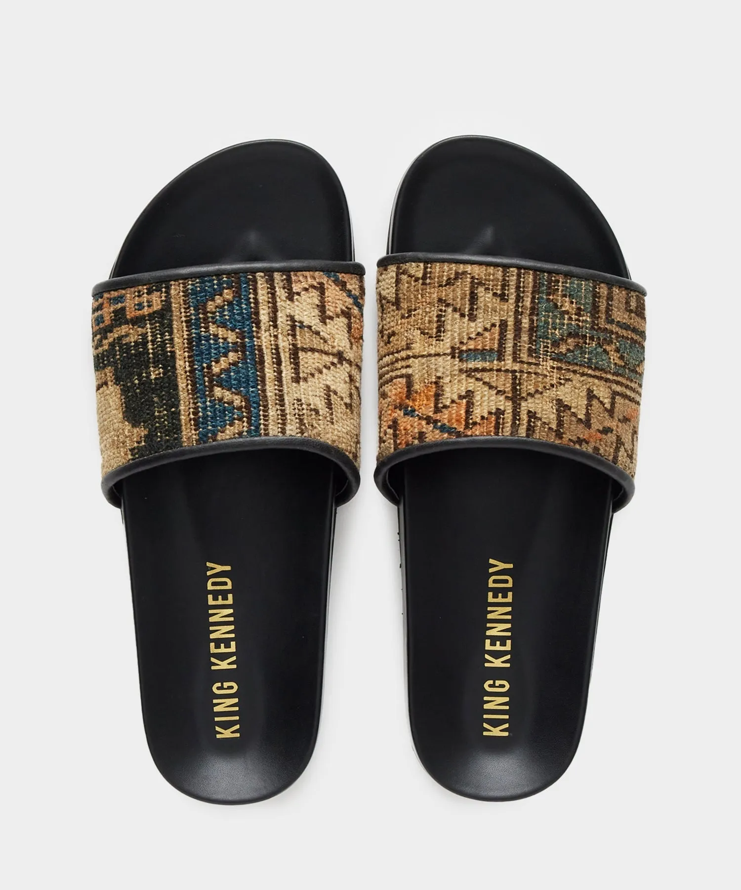 King Kennedy Slide in Tan