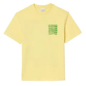 Lacoste Crocodile Blur Graffiti S/S Tee Yellow