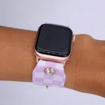 Limited Edition - Lavender Mini Checks Waterproof Sivella Watchband