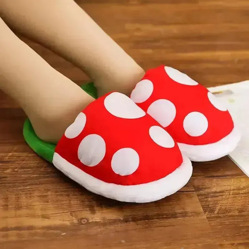 Mario Piranha Plant Plush Slippers