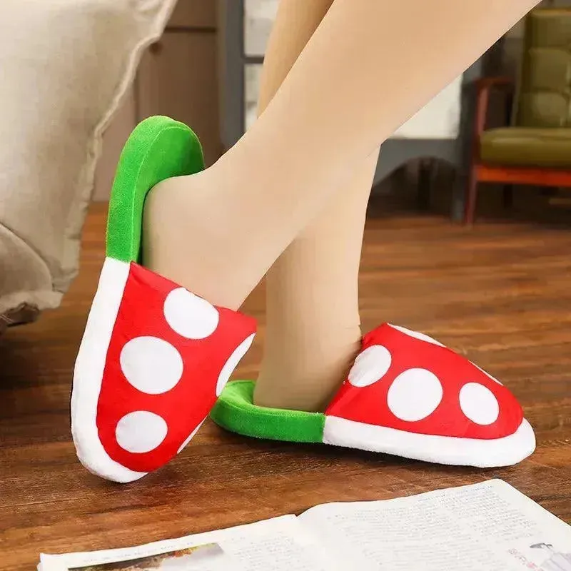 Mario Piranha Plant Plush Slippers