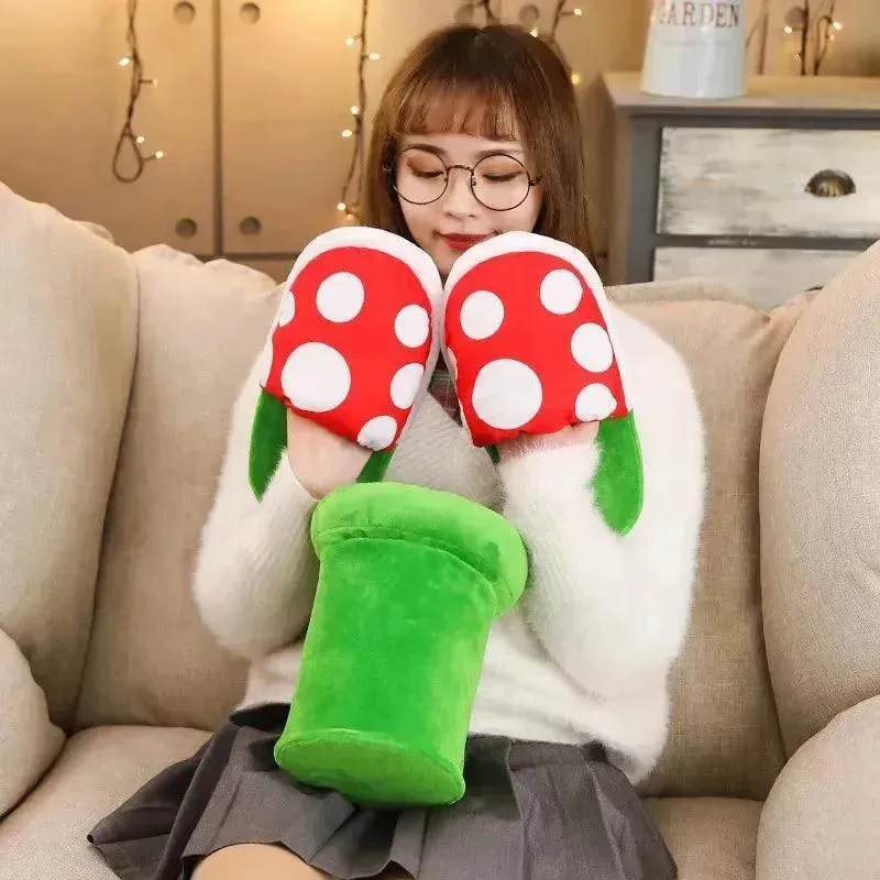 Mario Piranha Plant Plush Slippers