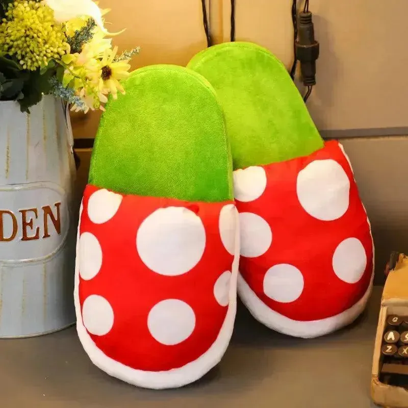 Mario Piranha Plant Plush Slippers