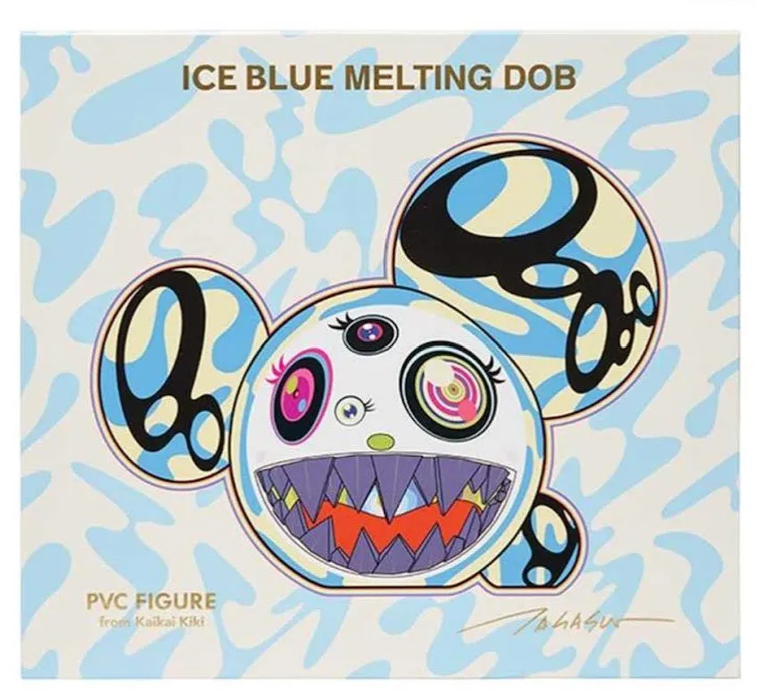 Melting Dob- Ice Blue Art Toy Sculpture by Takashi Murakami TM/KK