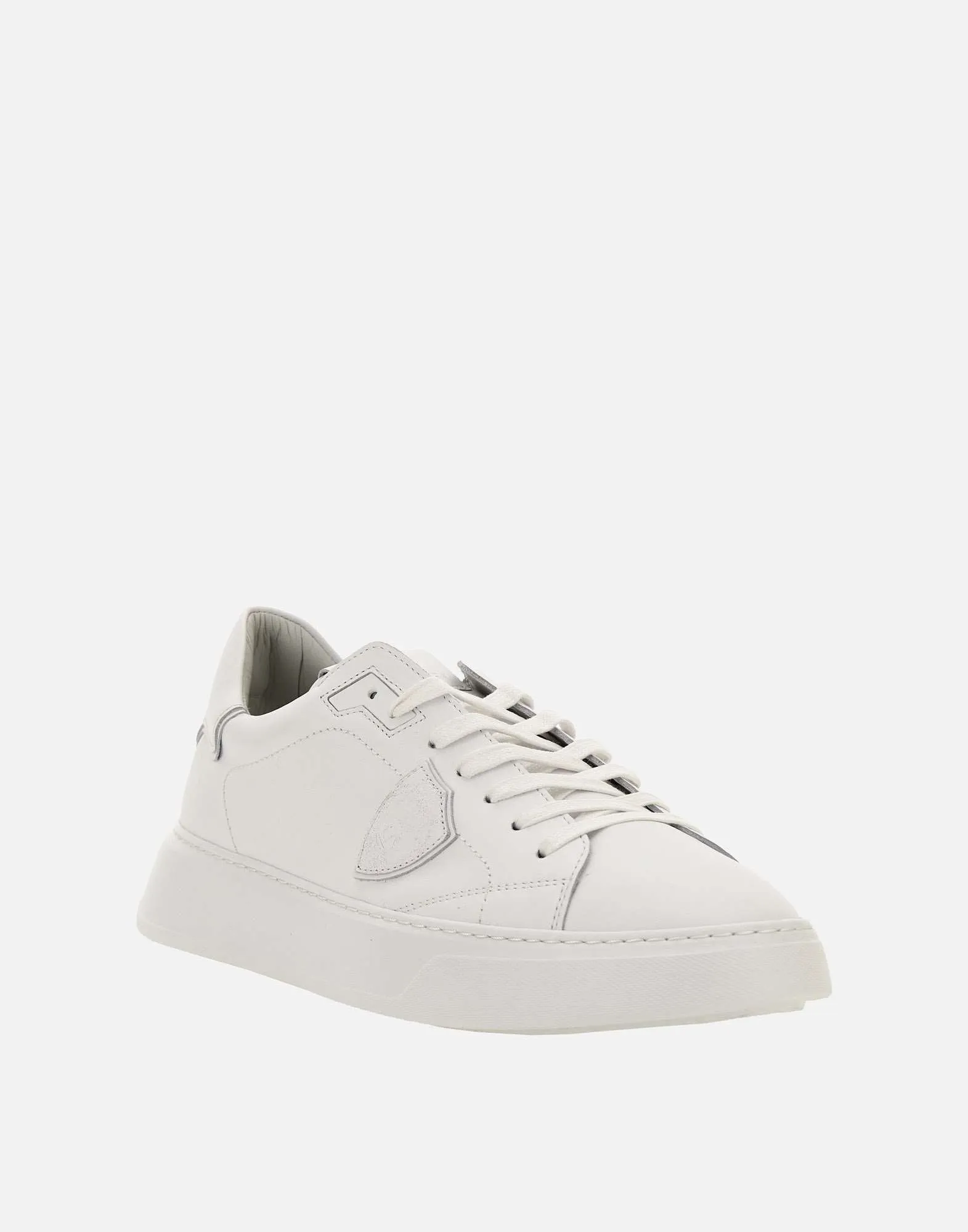Men's Leather Sneakers in White