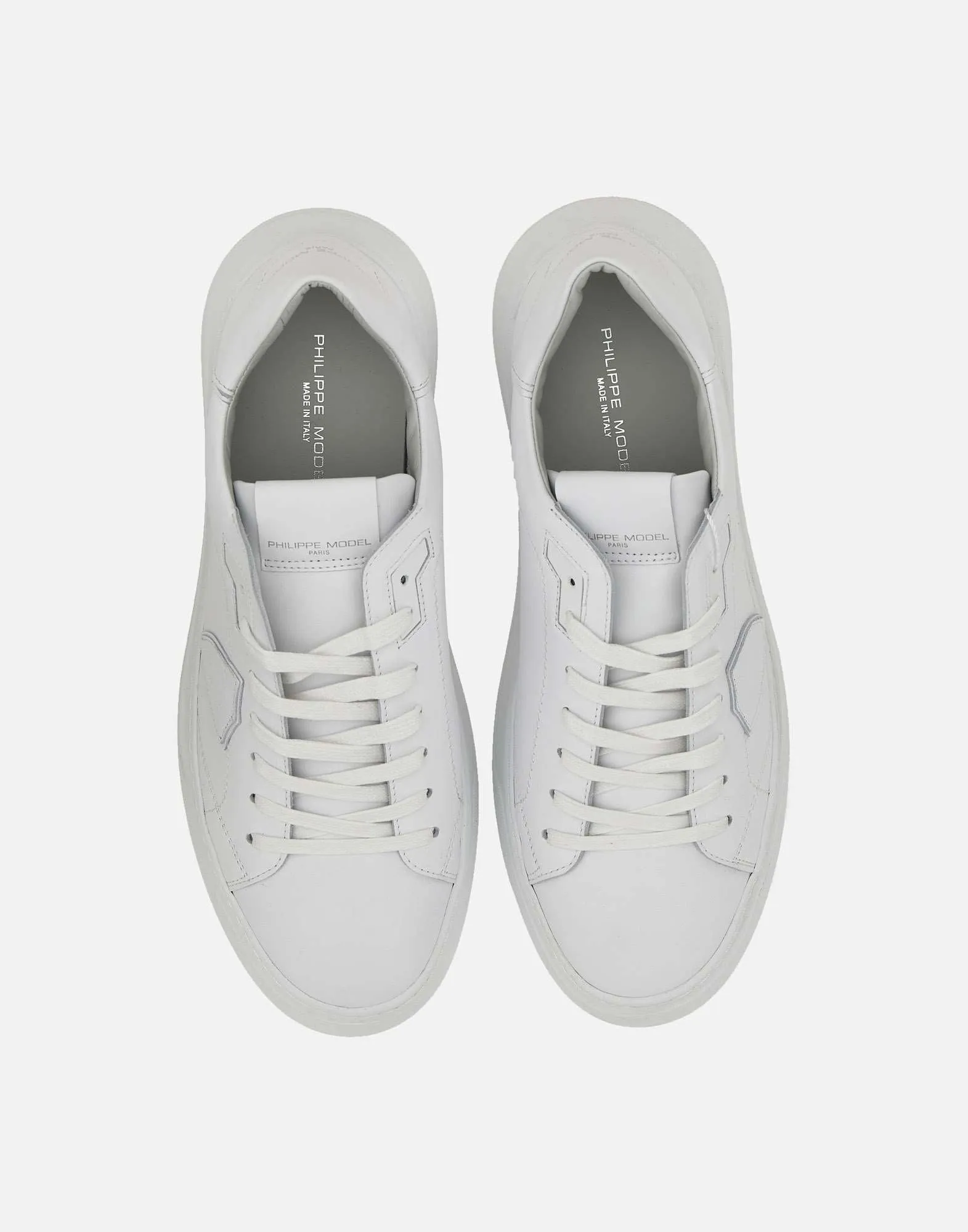Men's Leather Sneakers in White