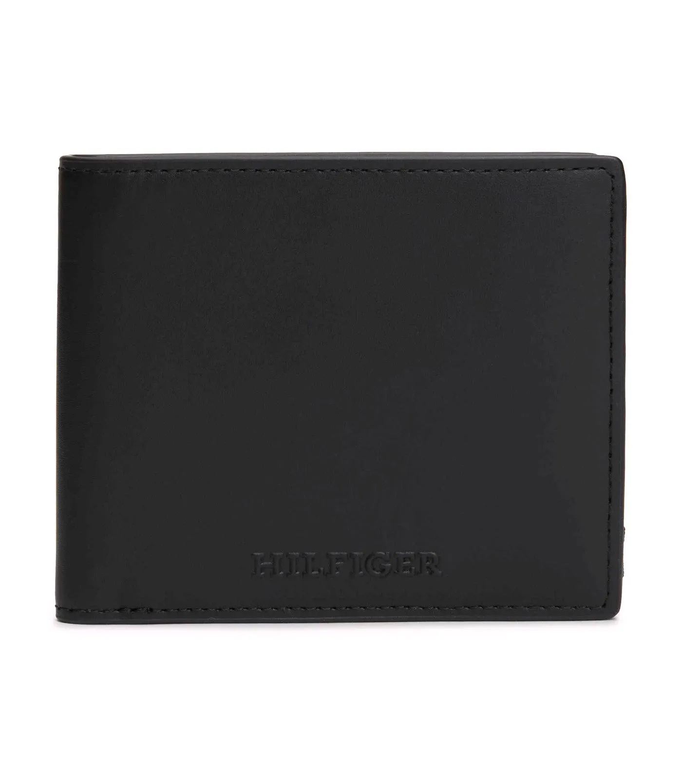 Men's Monotype Card and Coin Wallet Black