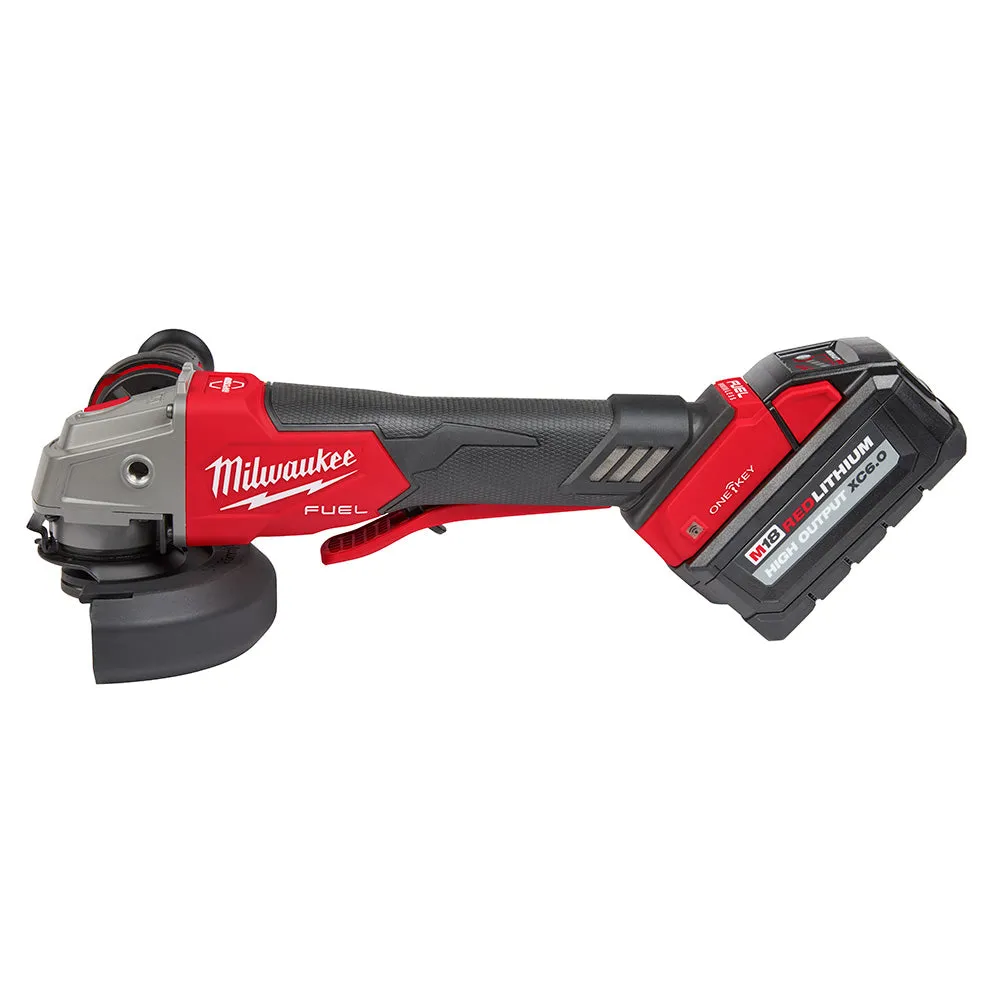 Milwaukee 2882-22 M18 FUEL™ 4-1/2" / 5" Braking Grinder w/ ONE-KEY™  Paddle Switch, No-Lock Kit