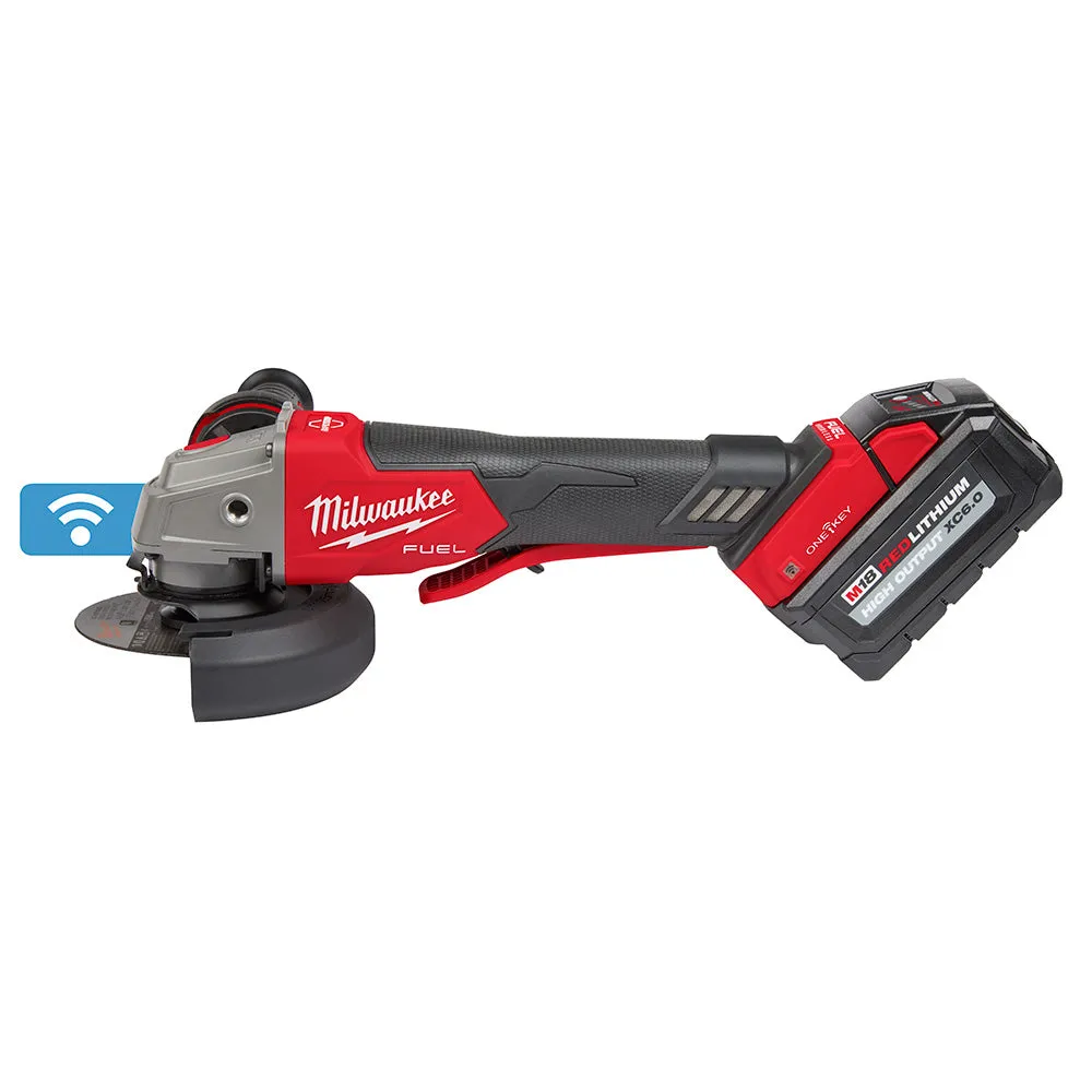 Milwaukee 2882-22 M18 FUEL™ 4-1/2" / 5" Braking Grinder w/ ONE-KEY™  Paddle Switch, No-Lock Kit