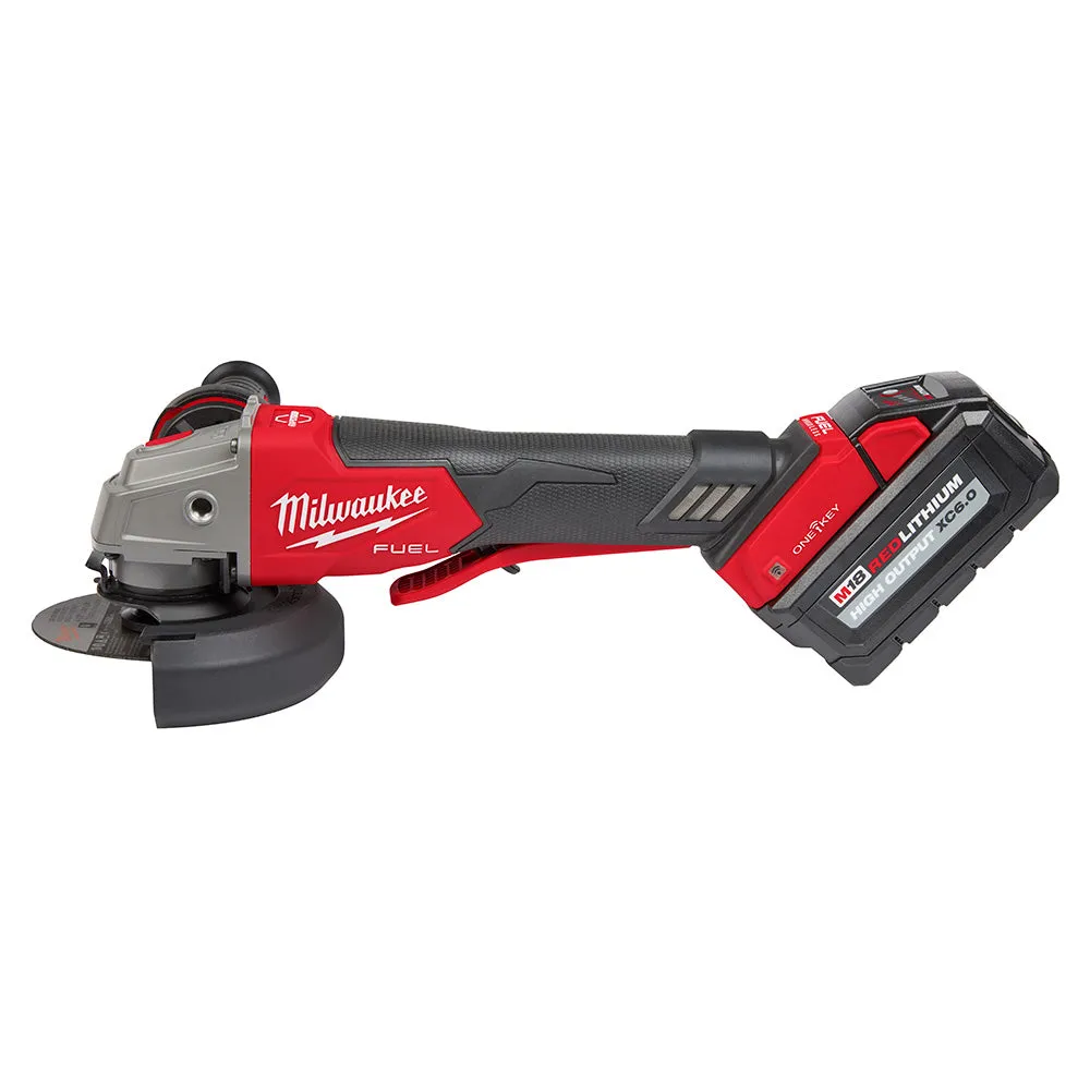 Milwaukee 2882-22 M18 FUEL™ 4-1/2" / 5" Braking Grinder w/ ONE-KEY™  Paddle Switch, No-Lock Kit