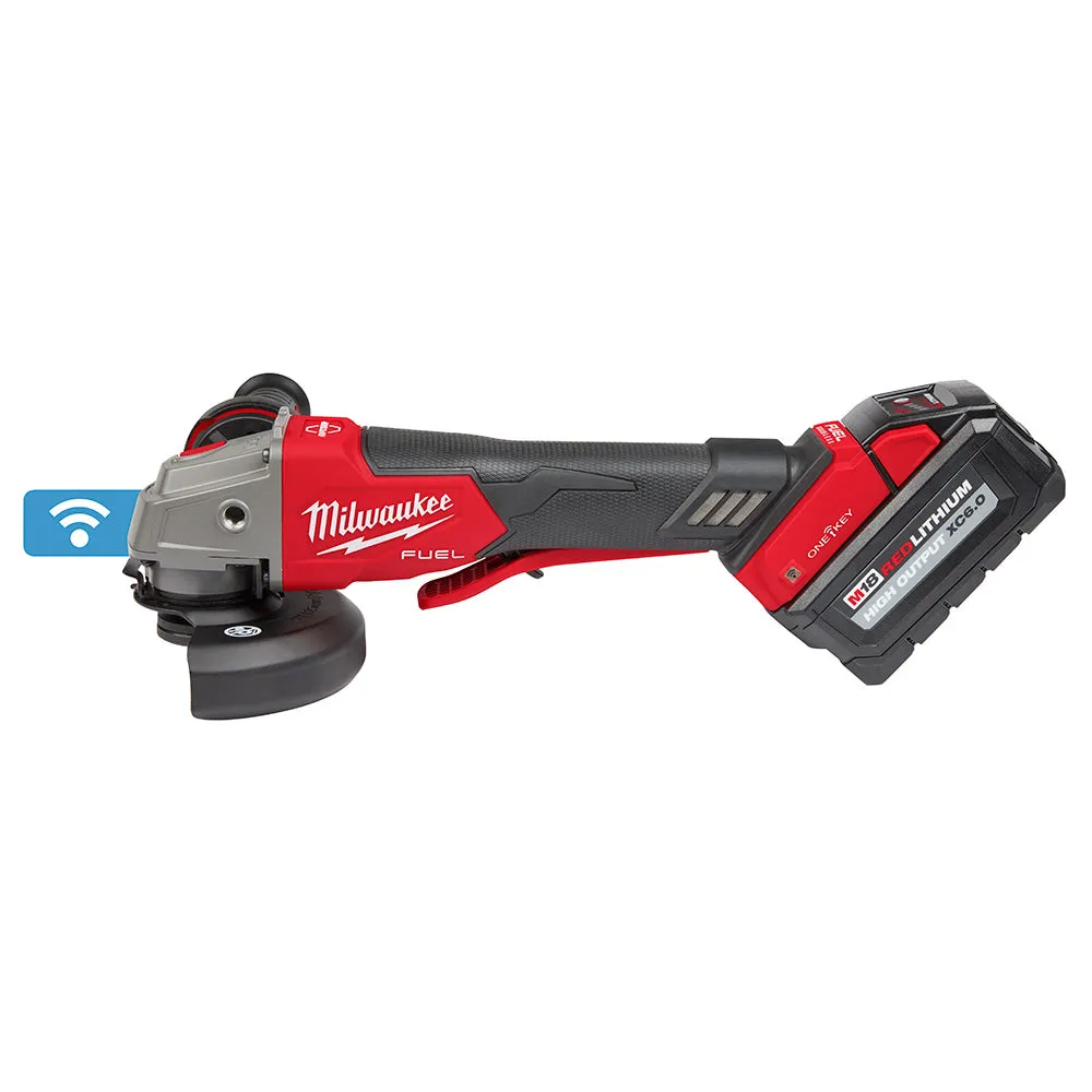 Milwaukee 2882-22 M18 FUEL™ 4-1/2" / 5" Braking Grinder w/ ONE-KEY™  Paddle Switch, No-Lock Kit