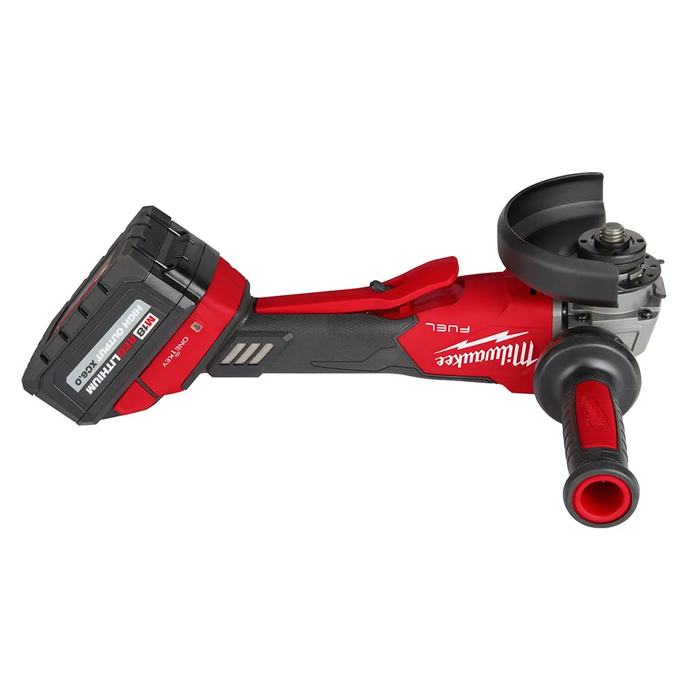 Milwaukee 2882-22 M18 FUEL™ 4-1/2" / 5" Braking Grinder w/ ONE-KEY™  Paddle Switch, No-Lock Kit